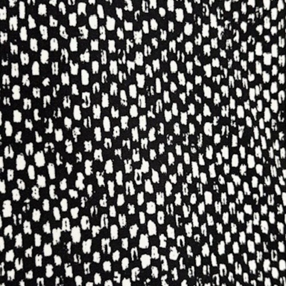Brooks Brothers Long Sleeved V-Neck Dress Geo Print - Black/White - XL - Picture 7 of 11